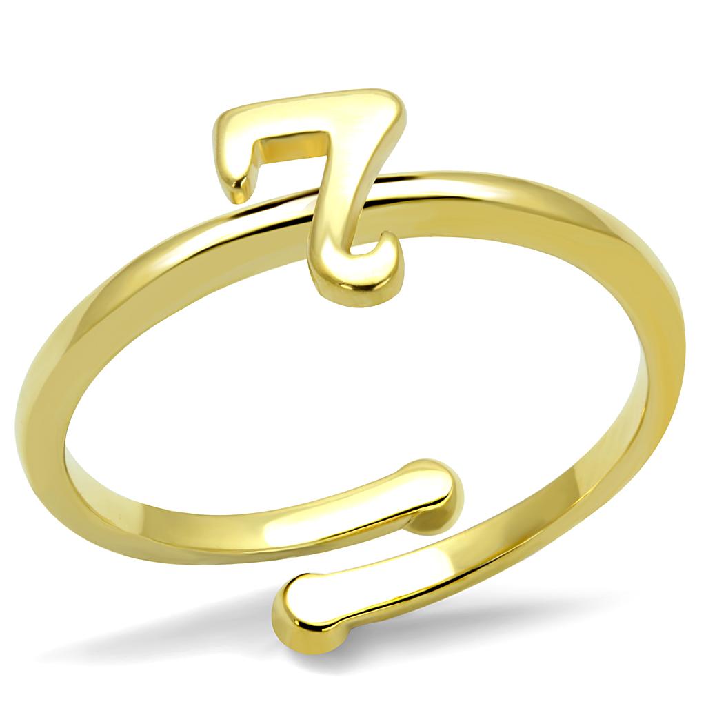 JCE4004 Flash Gold Brass Ring with No Stone